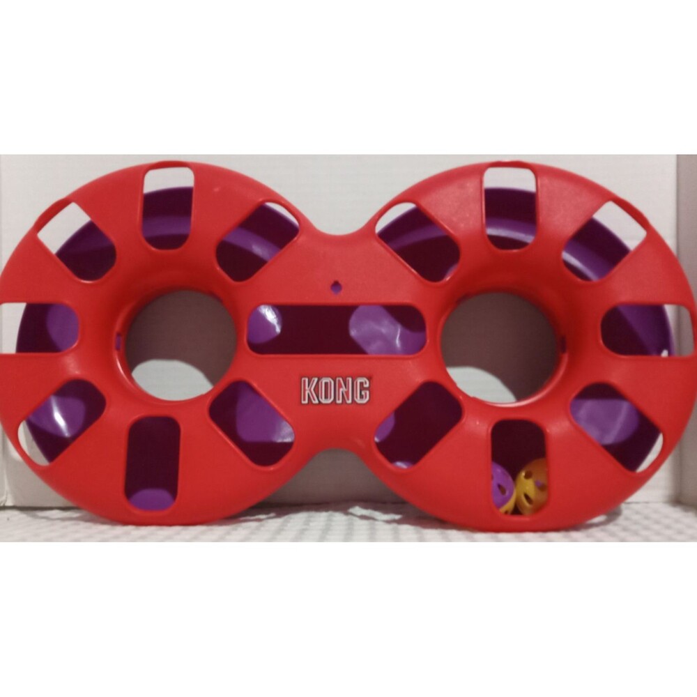 KONG® Active Eight Track Cat Toy Two Rattling Balls Independent Play Pet Toy